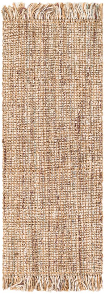Detail image of 2' x 5' 1 Hand Woven Chunky Jute Runner Rug