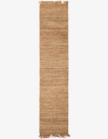 2' 7 x 12' Hand Woven Chunky Jute Runner Rug