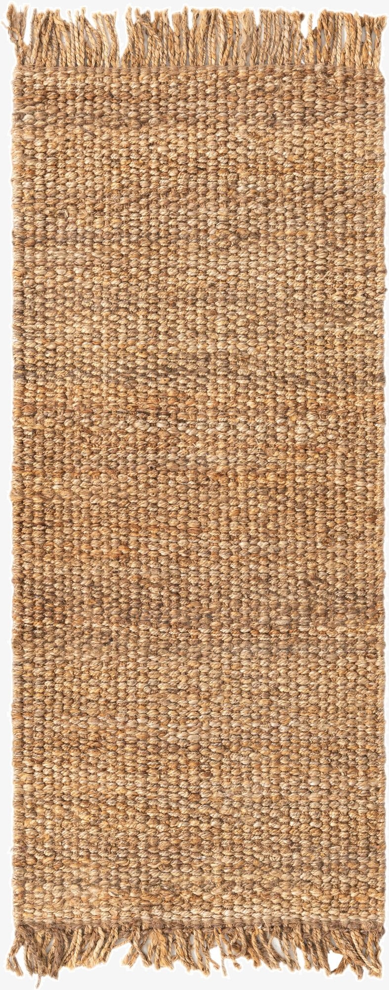 2' 7 x 6' 1  Hand Woven Chunky Jute Runner Rug