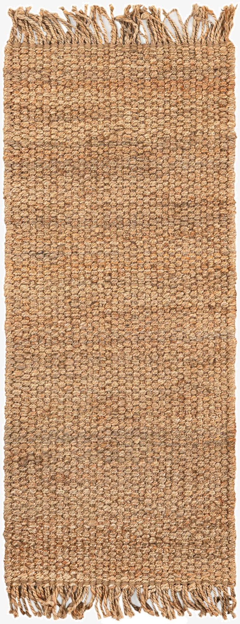 Primary image 2' x 5' 1  Hand Woven Chunky Jute Runner Rug