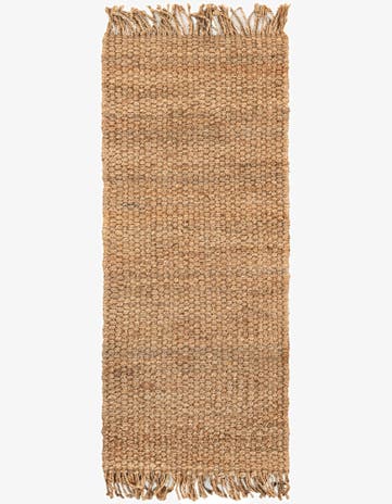 2' x 5' 1 Hand Woven Chunky Jute Runner Rug
