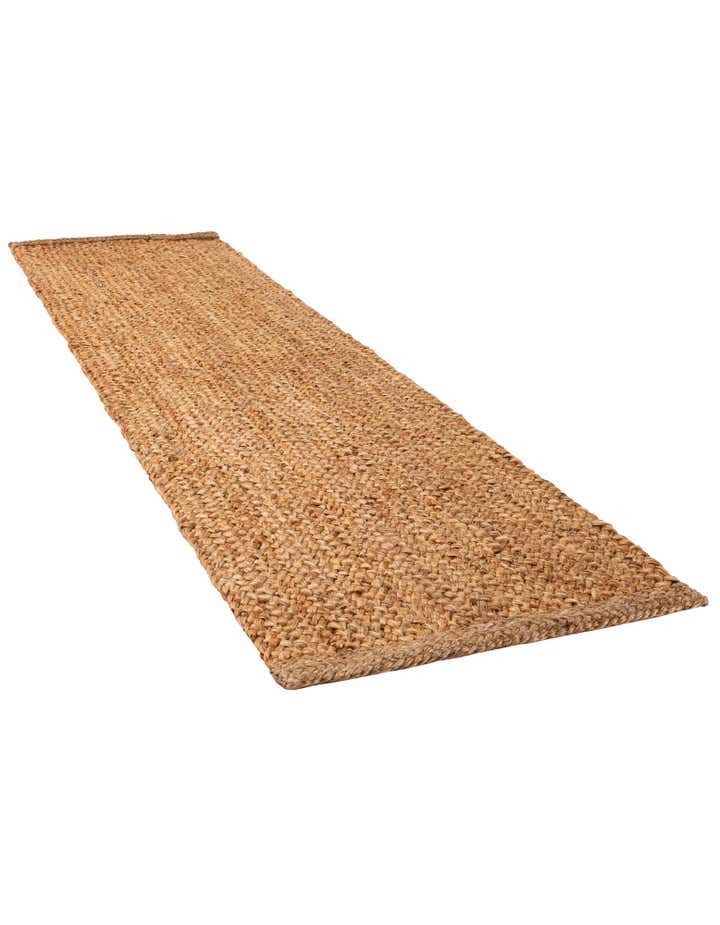 2' 7 x 10' Handmade Heirloom Braided Jute Runner Rug