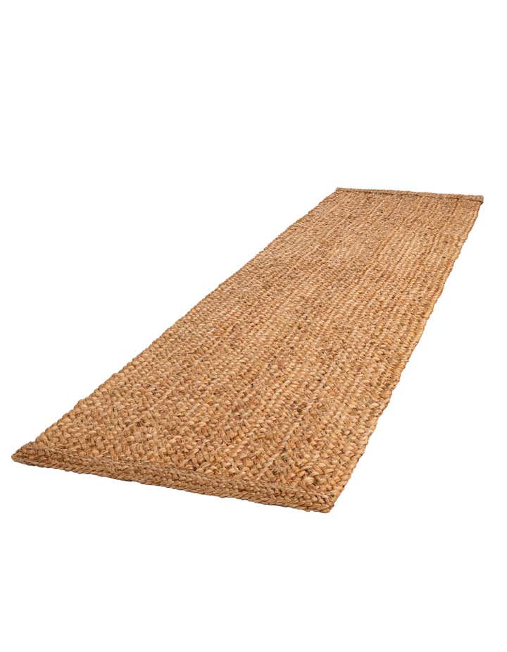 2' 7 x 10' Handmade Heirloom Braided Jute Runner Rug