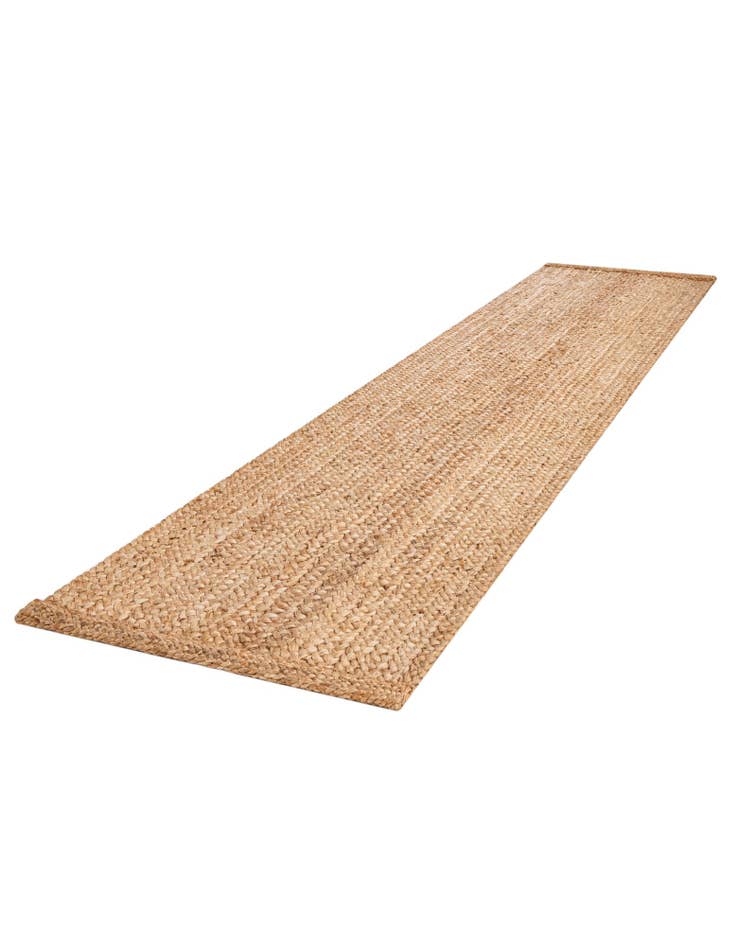 Detail image of 2' 7 x 12'  Hand Heirloom Braided Jute Runner Rug