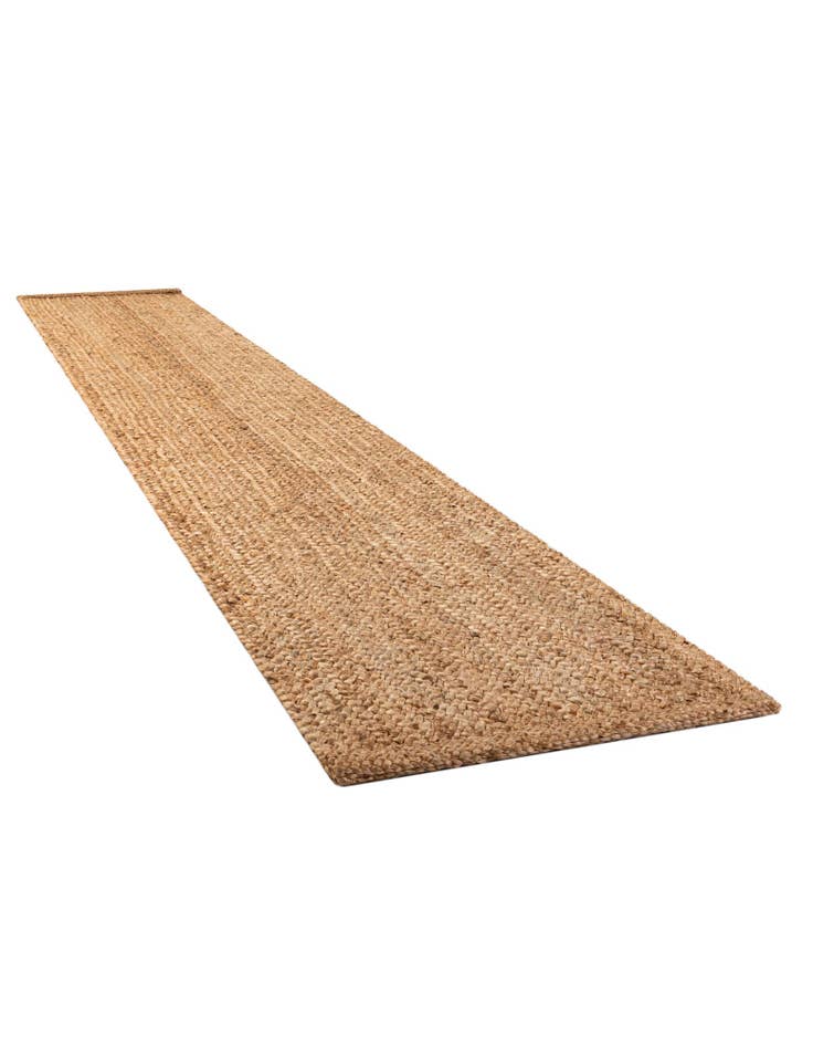 Detail image of 2' 7 x 16' 5  Hand Heirloom Braided Jute Runner Rug