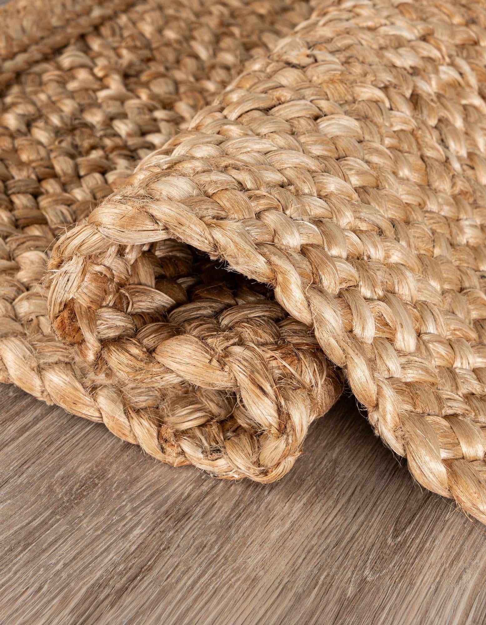 2' 7 x 12' Handmade Heirloom Braided Jute Runner Rug