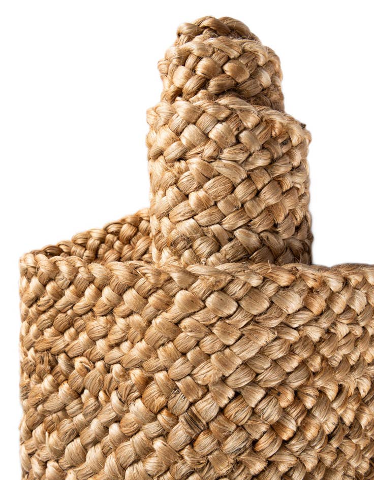 Detail image of 2' x 6' 1  Hand Heirloom Braided Jute Runner Rug