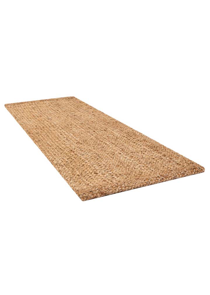 2' 7 x 8' Handmade Heirloom Braided Jute Runner Rug