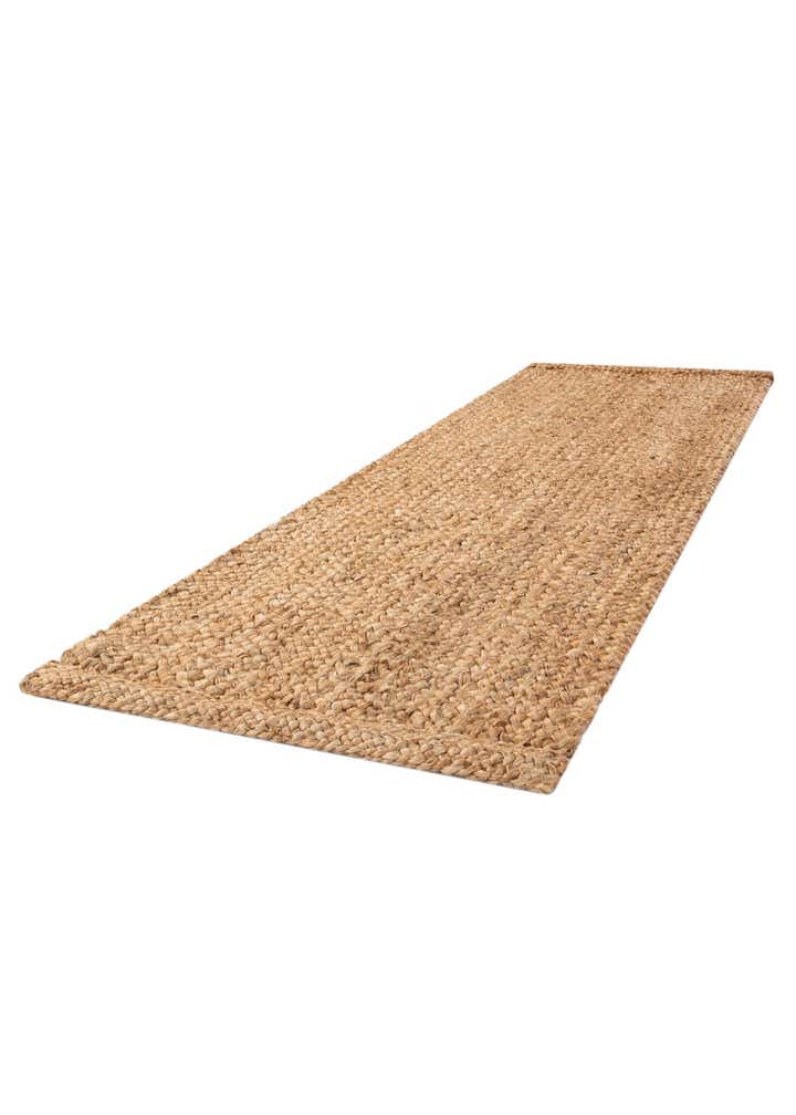 2' 7 x 8' Handmade Heirloom Braided Jute Runner Rug