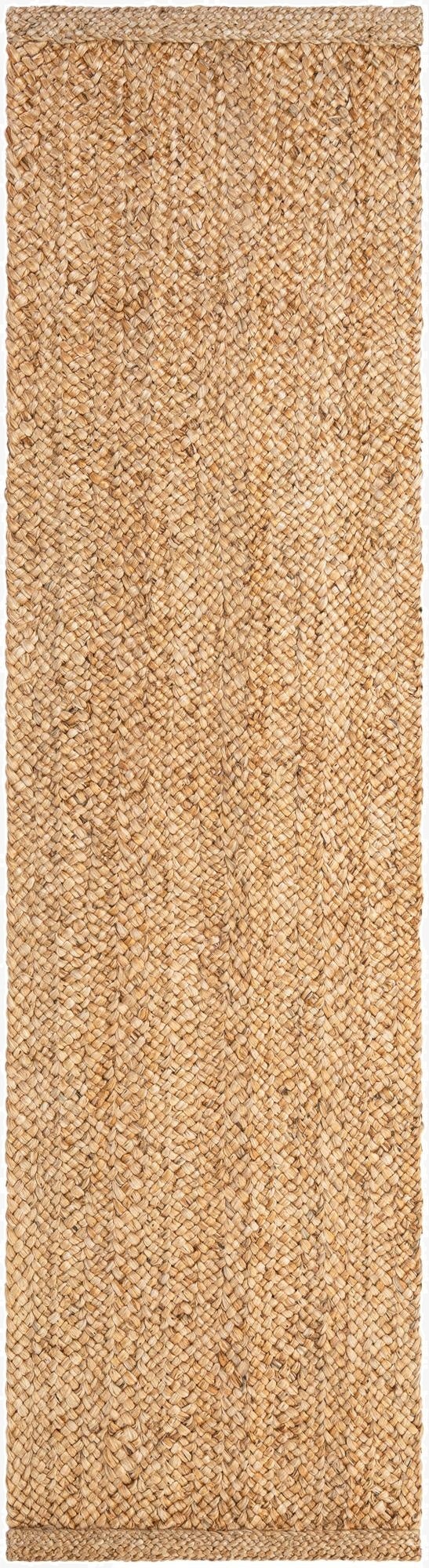 2' 7 x 10'  Hand Heirloom Braided Jute Runner Rug