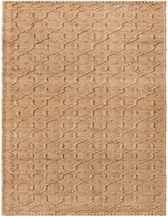 Detail image of 2' 7 x 9' 10 Hand Woven Larsa Jute Runner Rug