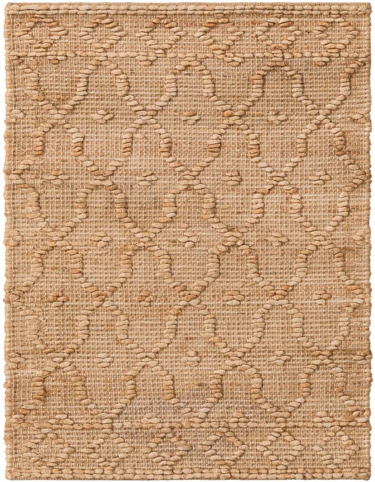 Detail image of 2' x 4' 1 Hand Woven Larsa Jute Runner Rug