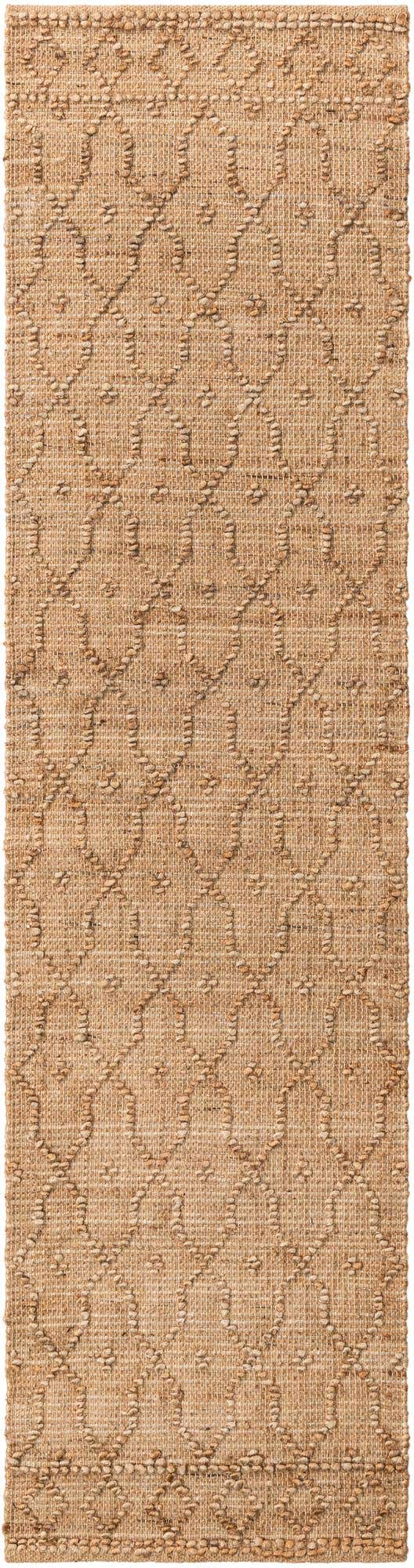 2' x 8' Hand Woven Larsa Jute Runner Rug