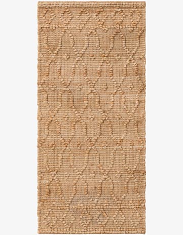 2' x 4' 1 Hand Woven Larsa Jute Runner Rug