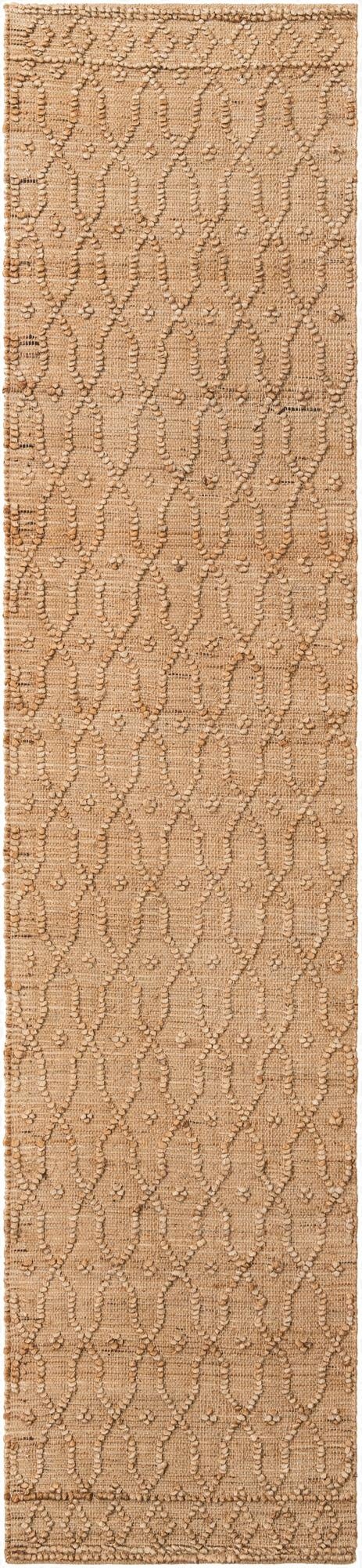 80cm x 365cm  Hand Woven Larsa Jute Runner Rug