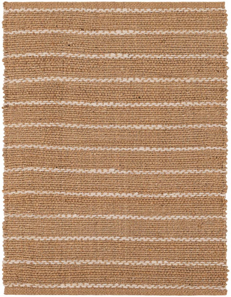 Detail image of 2' x 4' 1 Hand Braided Laurel Handwoven Jute Runner Rug