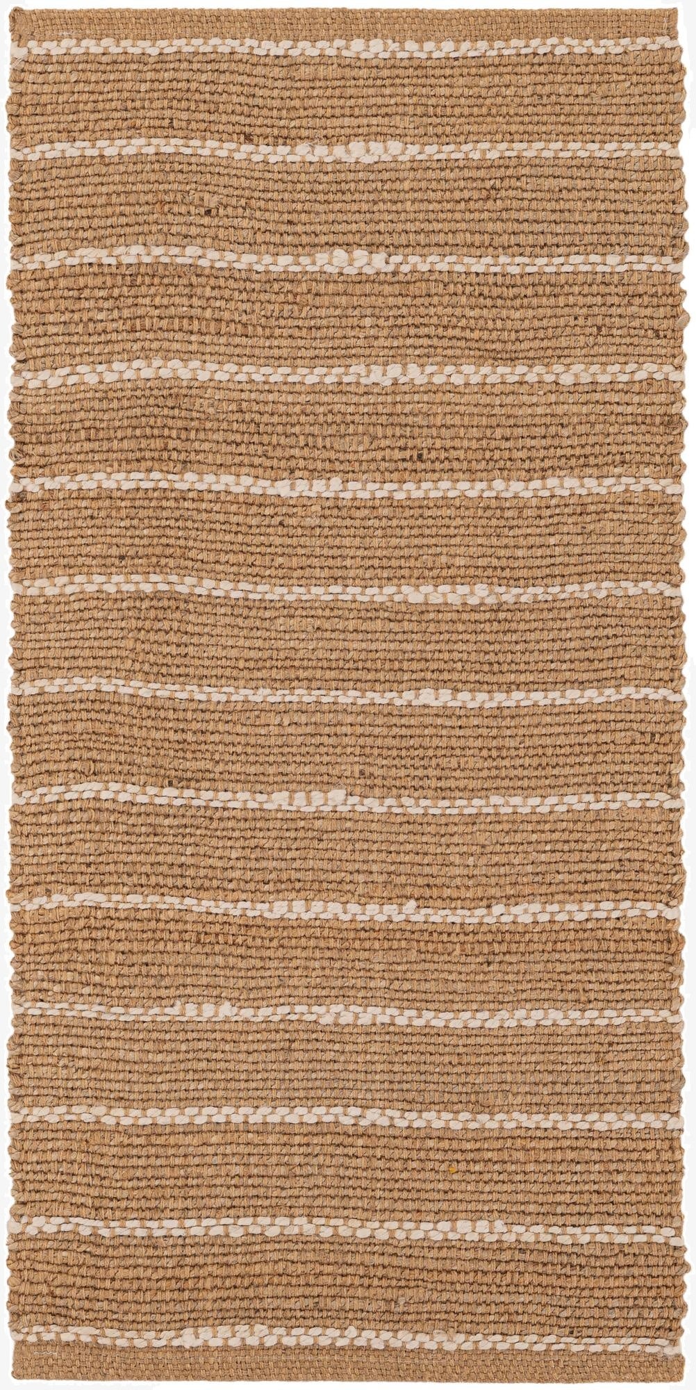 2' x 4' 1  Hand Braided Laurel Handwoven Jute Runner Rug