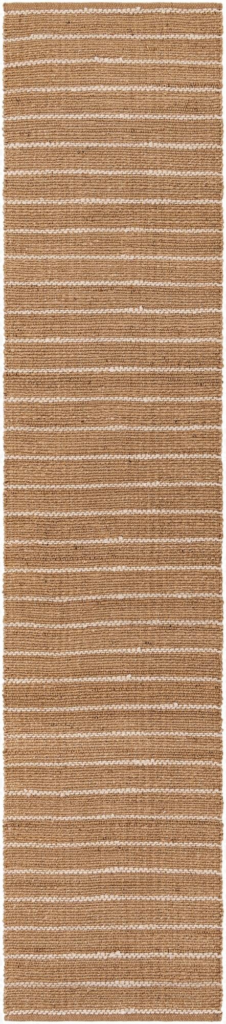 2' 7 x 12'  Hand Braided Laurel Handwoven Jute Runner Rug