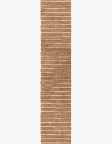 Natural Hand Braided Laurel Handwoven Jute Runner Rug