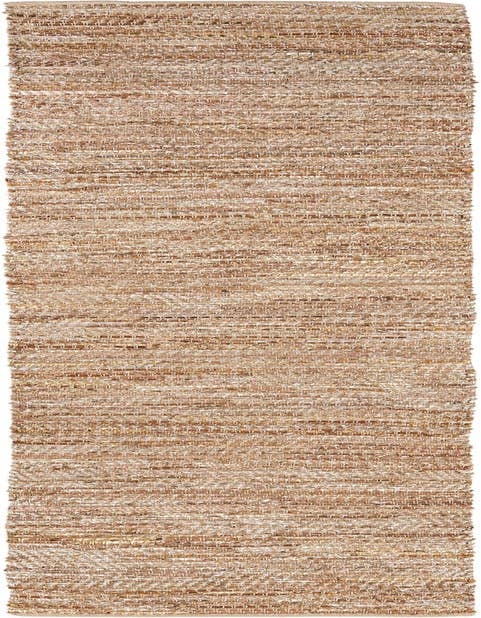 Detail image of 2' 7 x 12' Hand Woven Leather Metallic Jute Runner Rug