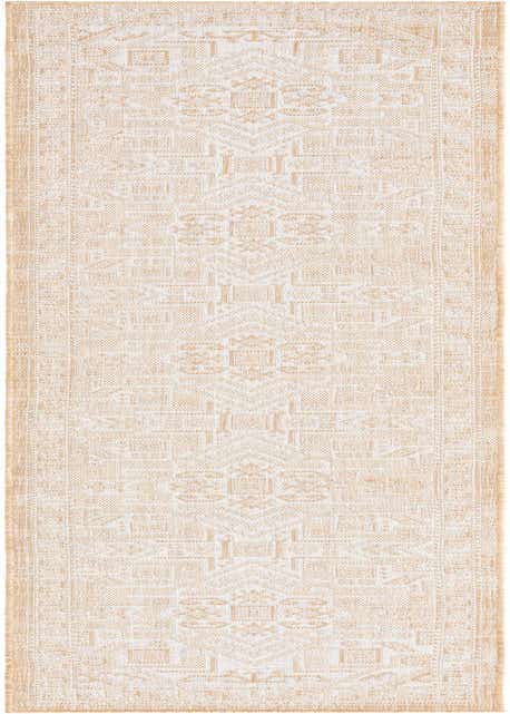 2' 7 x 12' Easy-Clean Aztec Indoor / Outdoor Runner Rug
