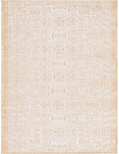Detail image of 2' 7 x 12' Easy-Clean Aztec Indoor / Outdoor Runner Rug