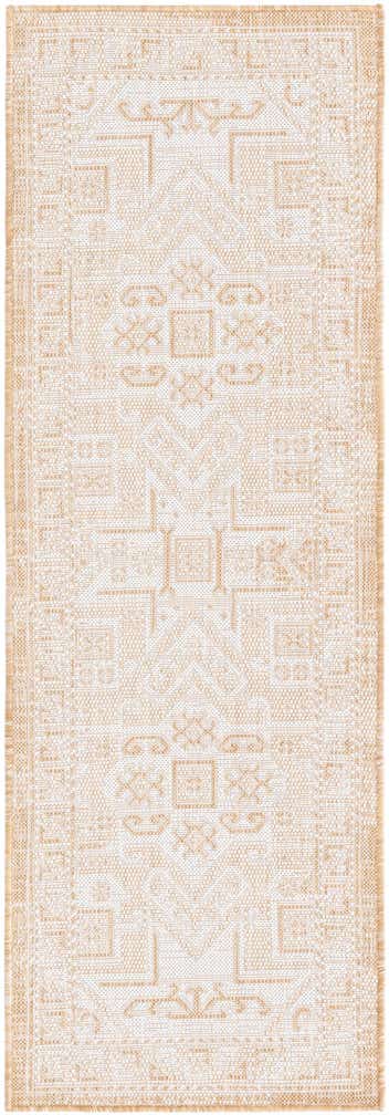 2' x 6' Easy-Clean Aztec Indoor / Outdoor Runner Rug