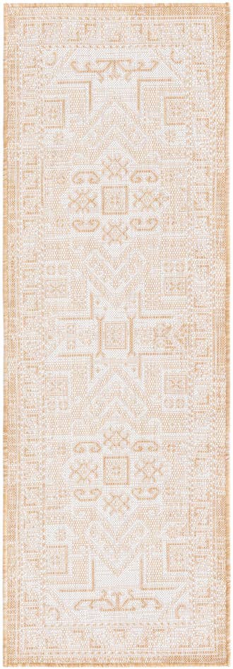 Detail image of 2' x 6' Easy-Clean Aztec Indoor / Outdoor Runner Rug