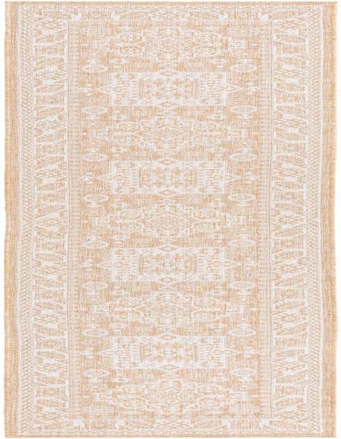 2' 7 x 12' Easy-Clean Aztec Indoor / Outdoor Runner Rug