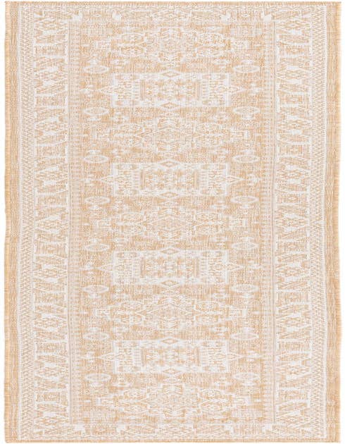 Detail image of 2' 7 x 12' Easy-Clean Aztec Indoor / Outdoor Runner Rug
