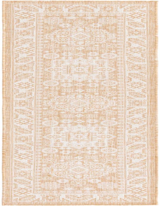 Detail image of 2' x 8' Easy-Clean Aztec Indoor / Outdoor Runner Rug