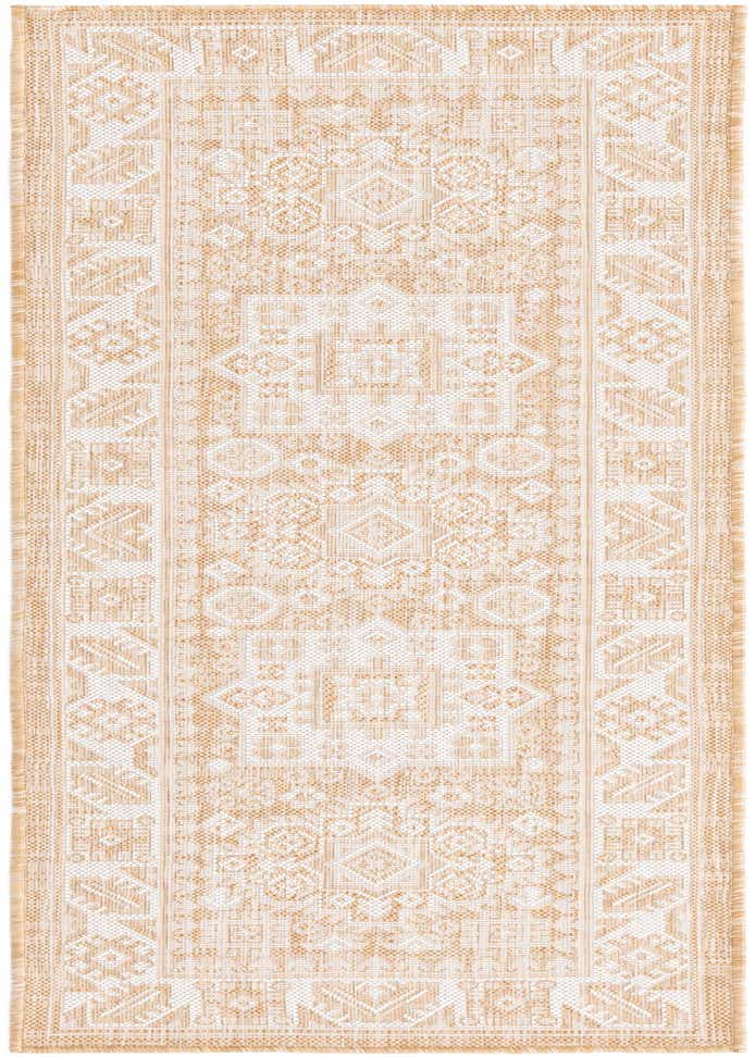 2' x 6' Easy-Clean Aztec Indoor / Outdoor Runner Rug