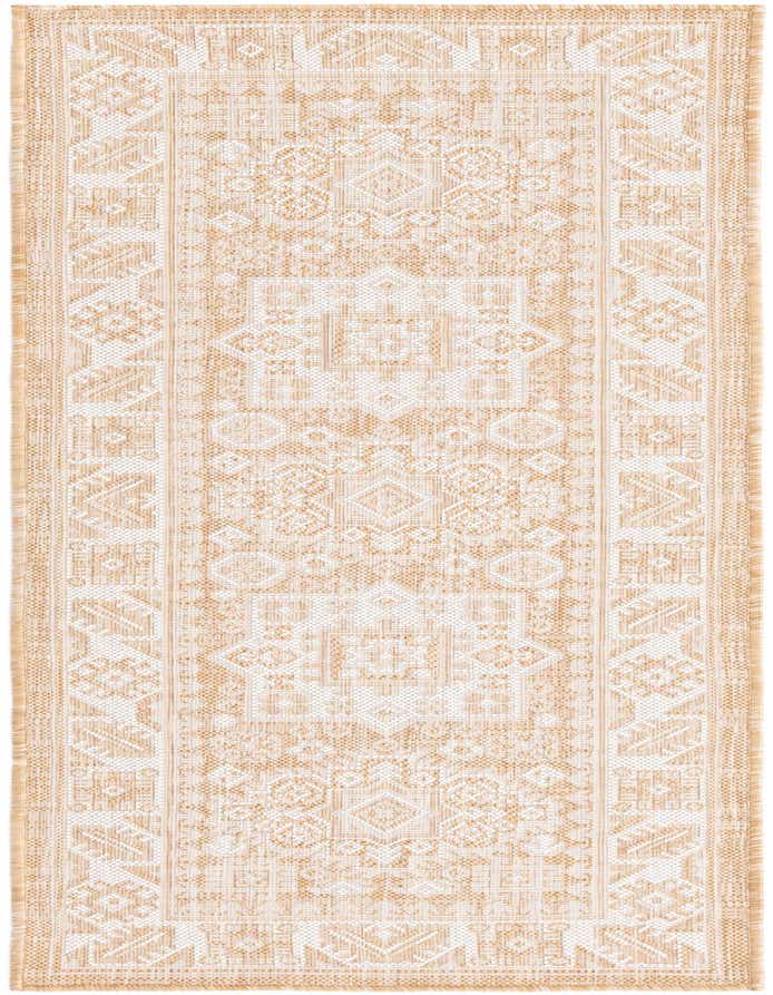 2' x 6' Easy-Clean Aztec Indoor / Outdoor Runner Rug