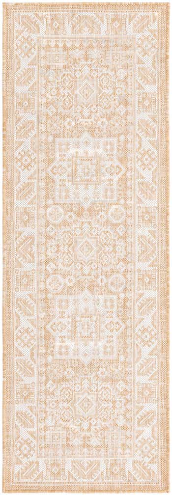 2' x 6' Easy-Clean Aztec Indoor / Outdoor Runner Rug