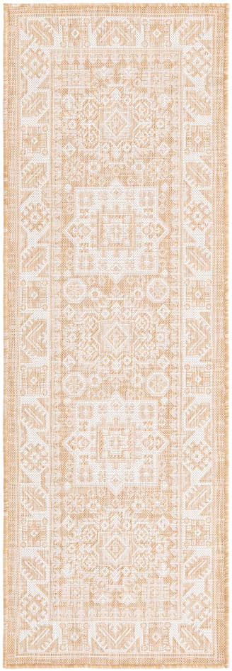 Detail image of 2' x 6' Easy-Clean Aztec Indoor / Outdoor Runner Rug