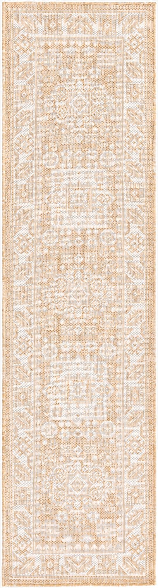 2' x 8'  Washable Aztec Indoor / Outdoor Runner Rug