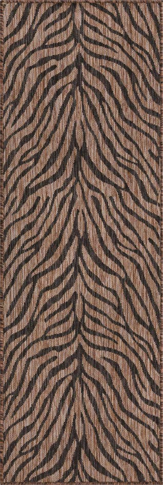 Detail image of 2' x 6' Easy-Clean Safari Indoor / Outdoor Runner Rug
