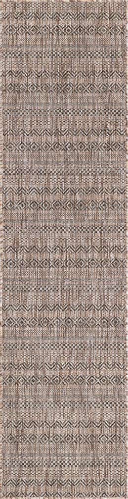 2' x 8' Easy-Clean Striped Indoor / Outdoor Runner Rug