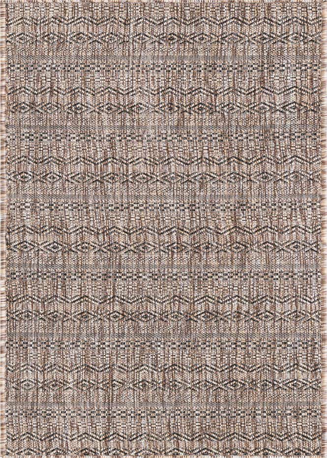 2' x 6' Easy-Clean Striped Indoor / Outdoor Runner Rug