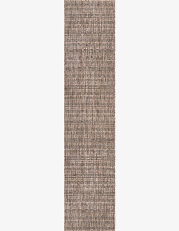2' 7 x 12' Easy-Clean Striped Indoor / Outdoor Runner Rug