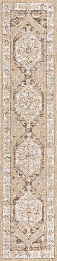 2' 7 x 12' Easy-Clean Traditional Indoor / Outdoor Runner Rug