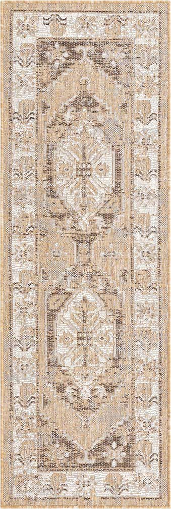 2' x 6' Easy-Clean Traditional Indoor / Outdoor Runner Rug