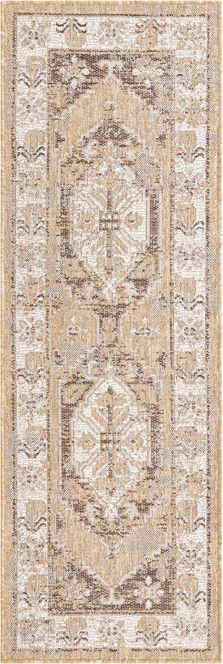 Detail image of 2' x 6' Easy-Clean Traditional Indoor / Outdoor Runner Rug