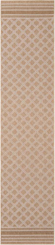2' 7 x 12' Easy-Clean Trellis Indoor / Outdoor Runner Rug