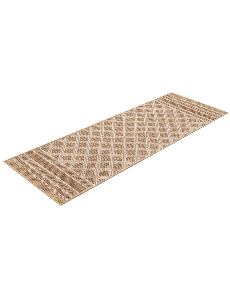 Detail image of 2' x 6' 1  Washable Trellis Indoor / Outdoor Runner Rug