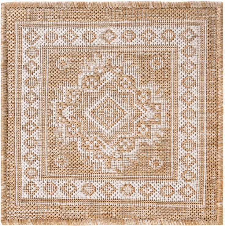 Detail image of 1' 4 x 1' 4 Easy-Clean Aztec Indoor / Outdoor Sample Rug
