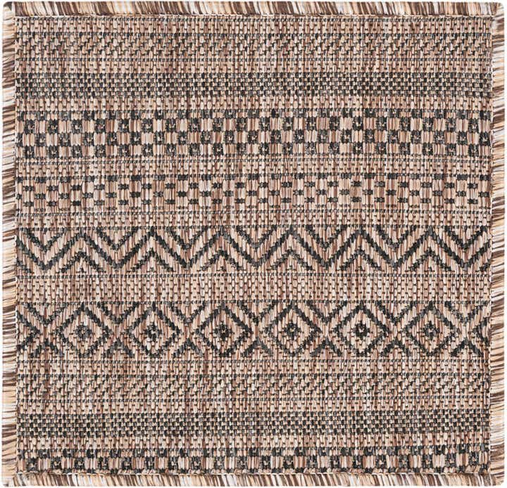 1' 4 x 1' 4 Easy-Clean Ribbon Indoor / Outdoor Sample Rug