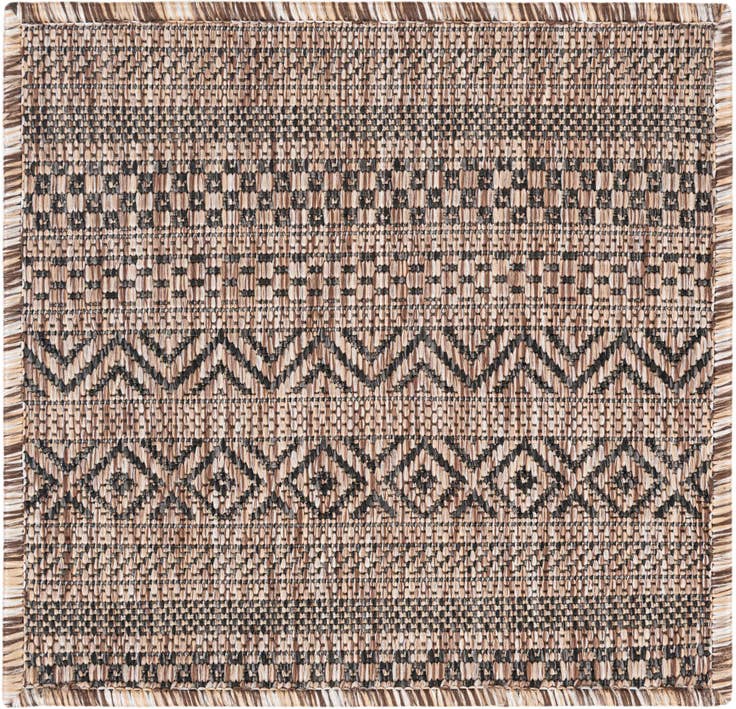 Detail image of 1' 4 x 1' 4 Easy-Clean Ribbon Indoor / Outdoor Sample Rug
