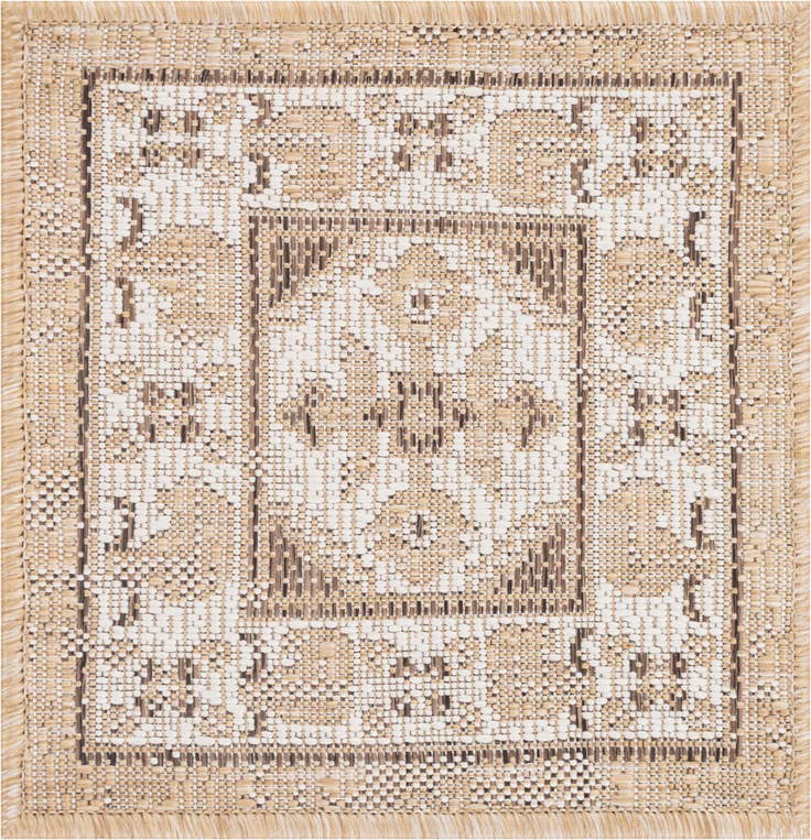 Detail image of 1' 4 x 1' 4 Easy-Clean Traditional Indoor / Outdoor Sample Rug