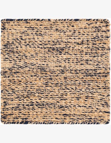2' x 2' Handmade Braided Jute Square Rug